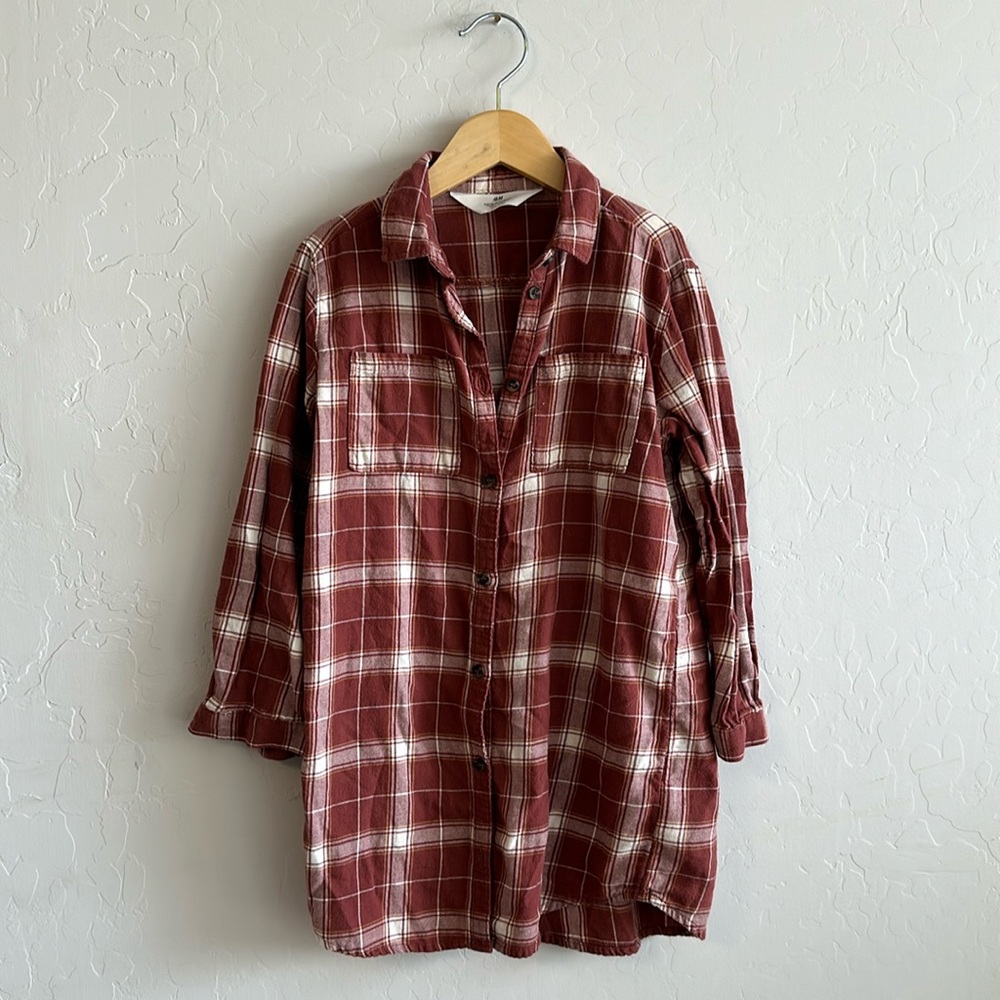 Girls Plaid Shirt/Dress